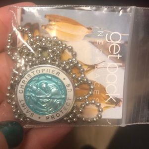 Get Back- St. Christopher Surfer Necklace